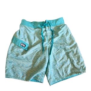 Gotcha Men's Swim/Board Shorts Aqua Sz 32 Trunks